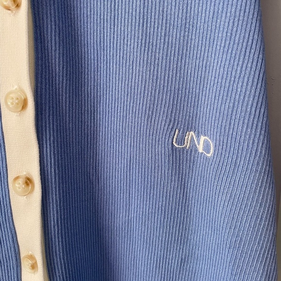 BAUM UND PFERDGARTEN midi blue ribbed knit dress - Picture 12 of 15